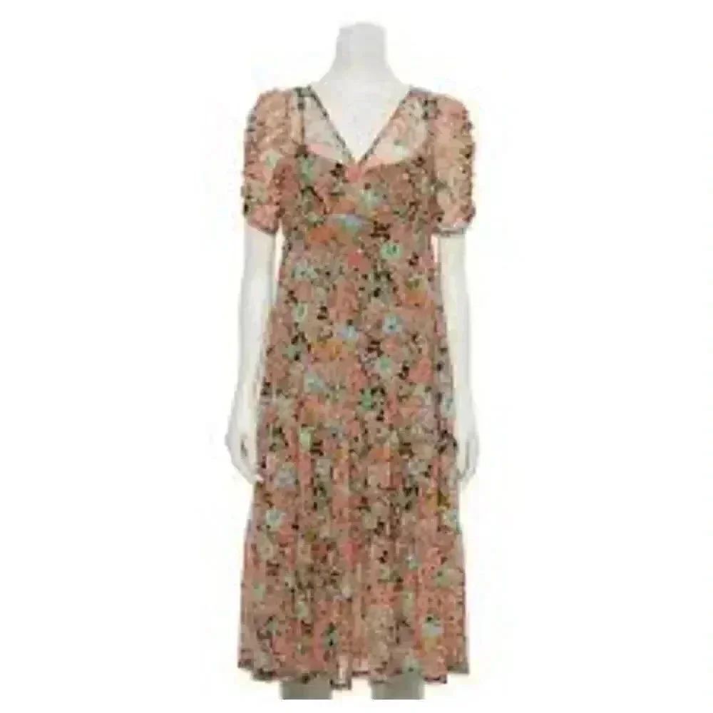 SO Junior's Cocoon Sleeve Midi Dress w Black Lining Slip EUC sz XS
